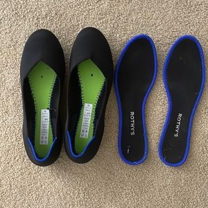 Rothy’s black flats size 9